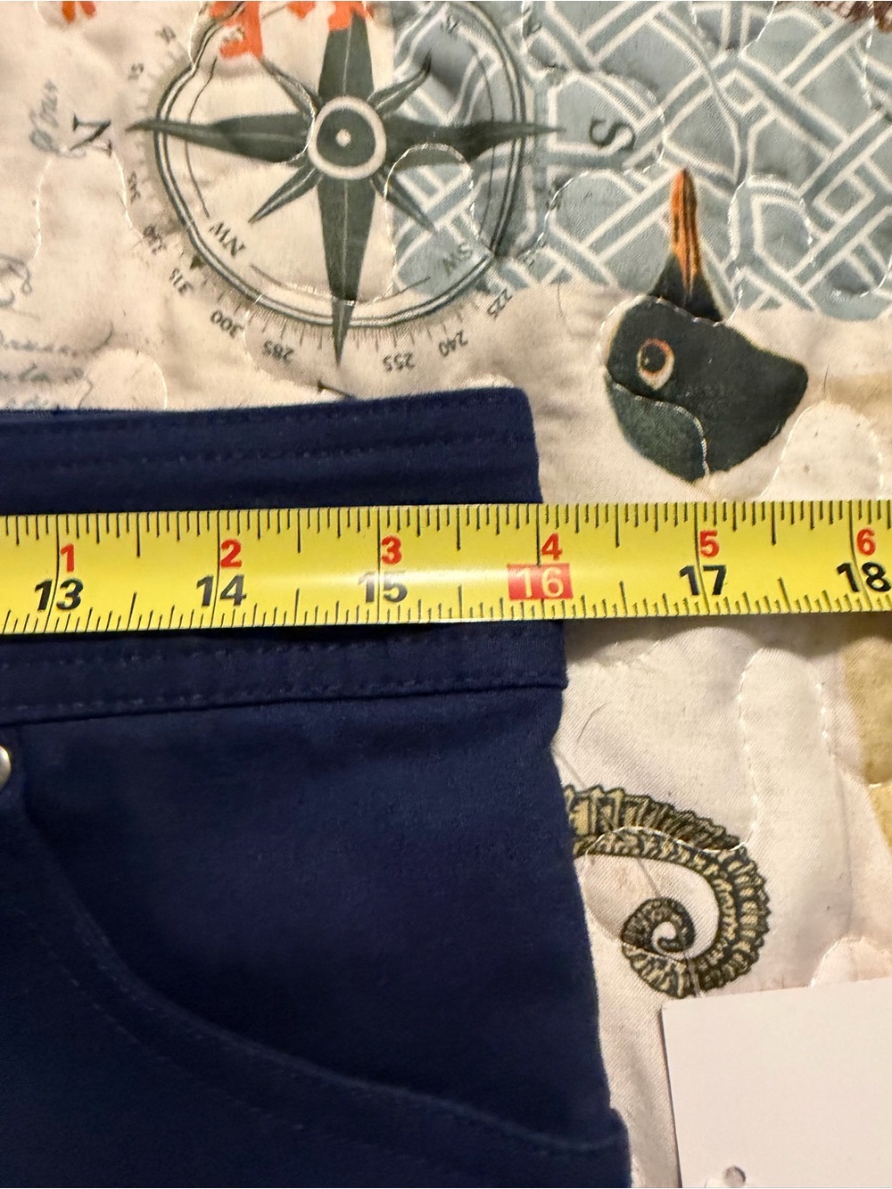 Kim Rogers Navy Blue Women's Bermuda Shorts - Picture 8 of 9